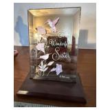 Sister Plaque in Wood Stand