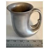 Vtg. Pewter Tavern French Horn Noggin