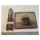 Cutting Board and Oneida Knives