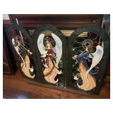 Metal Angel Fireplace Screen
