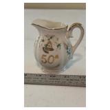 Lefton 50th Anniversary Creamer