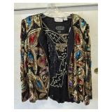 Vtg. Sequin Shirt and Jacket, Size M