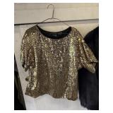 Vtg. Sequin Shirt, Size L