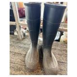 Rubber Boots, Mens Size 10