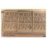 World Topics Year Books- 1973, 1974, 1975