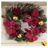 Wreath- Poinsettias
