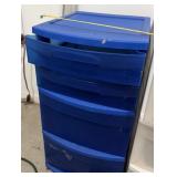 Blue Plastic Drawers