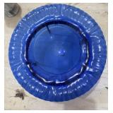 Blue Glass Bowl on Stand