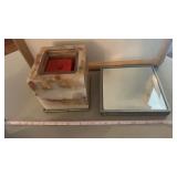 Candle and Mirrored Candle Plate