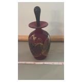 Michael Nourot Red Satin Perfume Bottle