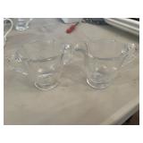 Glass Cream and Sugar Set