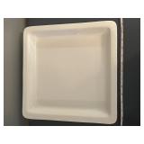 White Square Ceramic Platter