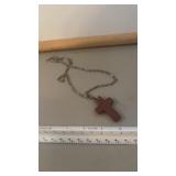 Stone Cross Necklace