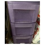 Purple Glitter Drawer Set