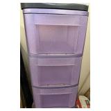 Purple Glitter Drawer Set