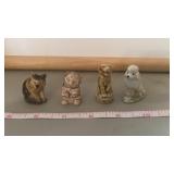 Lot of Wade Whimsies, Red Rose Tea Figurines