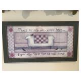 Peace To All....Framed Art, 22'x12'