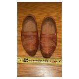 Vtg. Child's Hand Carved Wooden Clogs