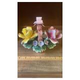 Capodimonte Porcelain Flower Basket