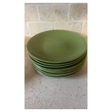 6 Green Plates