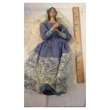 Vtg. Spanish Flamenco Doll-Blue Dress