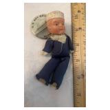 Vtg. Sailor Doll with S.S. Bay Belle Pin