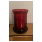 Red Candle Holder