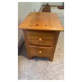 2 Drawer End Table, 18' w, 23'h, 24'd