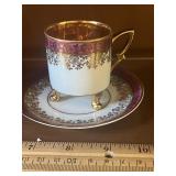 Antique Frohner & Co. Wiesau Bavaria Footed C&S