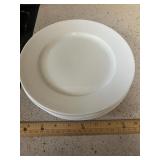 4 White Food Network Plates