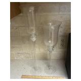 Hurricane Long Stemmed Candle Holders
