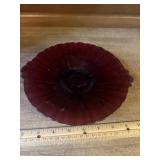 Red Glass Platter