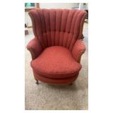Vtg. Wing Back Chair