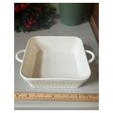 Ceramic Basket Weave Design Baker