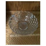 Pressed Glass Serving Bowl