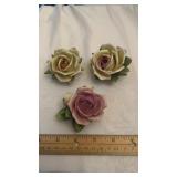 Handmade Porcelain Rose Flowers