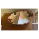 Vtg. Franciscan Apple 11' divided Bowl