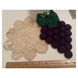 Doily and Bottle Cap Grape Doily