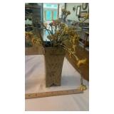 Florals in Metal Vase