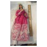 Vtg. Spanish Flamenco Doll-Pink Dress
