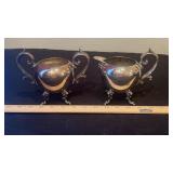Silverplate Cream and Sugar Set