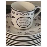 Large Set of Cups and Saucers