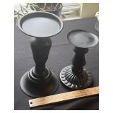 2 Metal Candlesticks