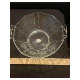 Vintage Etched Depression Glass Bowl