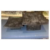 2 Pedestal Candle Holders