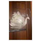 White Peacock Ornament
