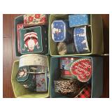 Large Lot of Christmas Tins