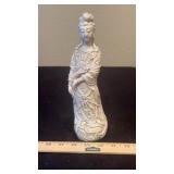 Chinese White Glazed Porcelain Guanyin Figure