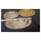 Lot of SIlverplate Platters