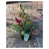 Faux Floral in Planter